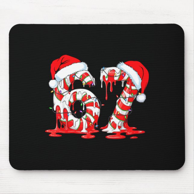 67 Meme Six Seven Candy Canes Drip Christmas Pajam Musmatta (Framsidan)