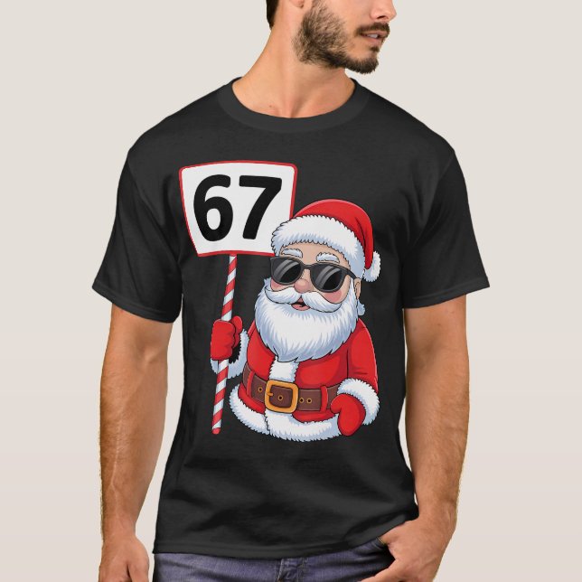 67 Meme Six Seven Christmas T Shirt (Framsida)