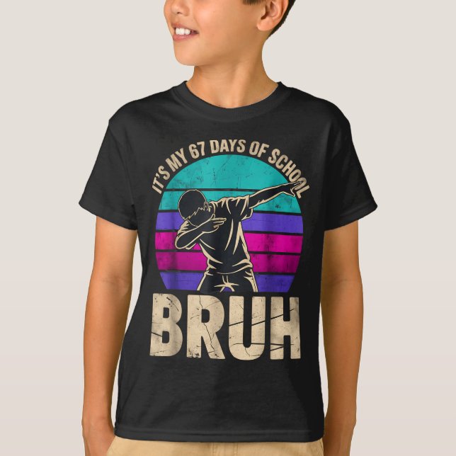 67 Meme Six Seven Dabbing Boy It's My 67 Days Of S T Shirt (Framsida)