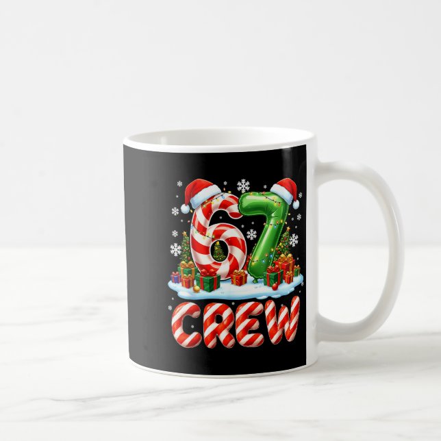 67 Meme Six Seven Funny Christmas Women Men Boys G Kaffemugg (Höger)