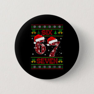 67 Meme Six Seven Julful Sweater För Barn Knapp