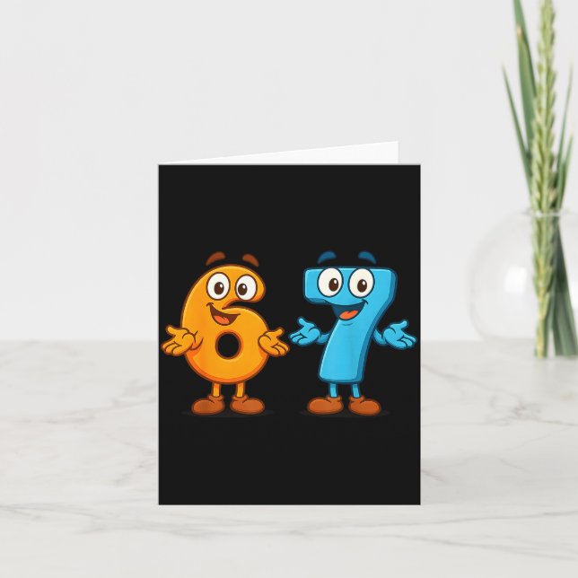 67 Meme Six Seven Kids Number Blocks Math Teacher  Kort (Framsida)
