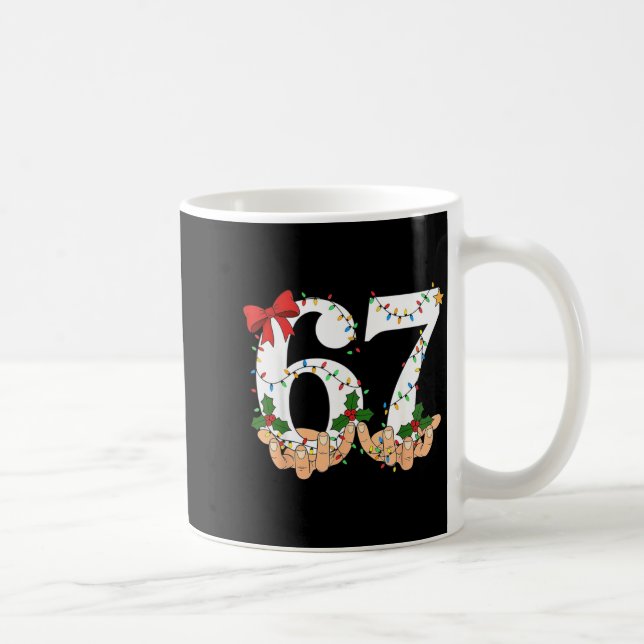 67 Meme Six Seven Kids Women Men Boys Girls Christ Kaffemugg (Höger)