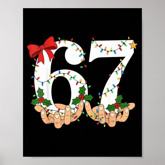 67 Meme Six Seven Kids Women Men Boys Girls Christ Poster (Framsidan)