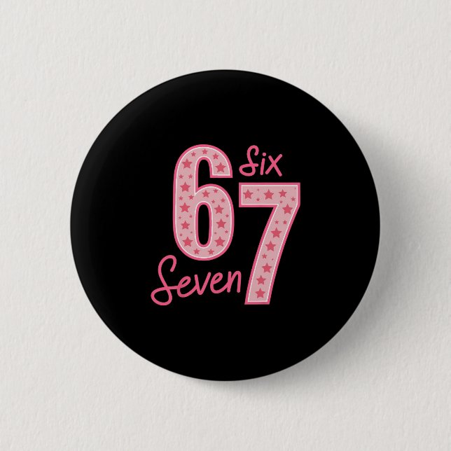 67 Meme Six Seven  Knapp (Framsida)