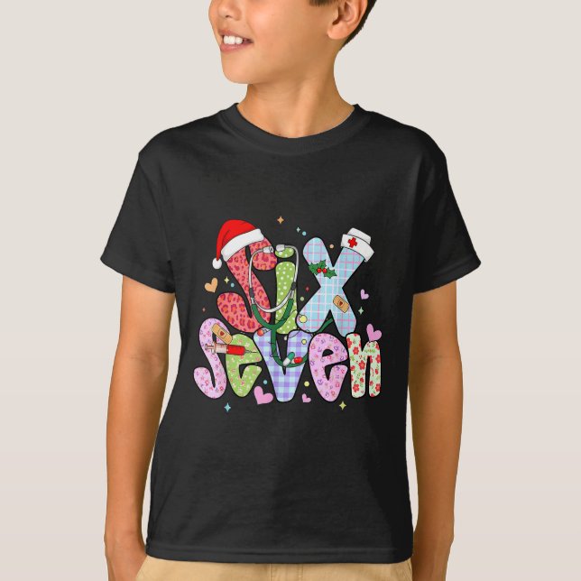 67 Meme Six Seven Nurse Christmas Funny Nursing Wo T Shirt (Framsida)
