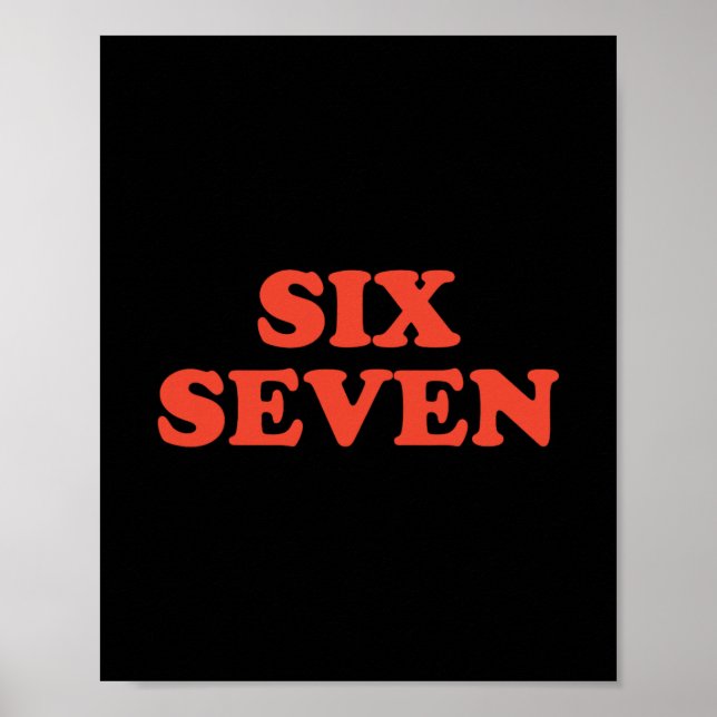 67 Meme Six Seven  Poster (Framsidan)