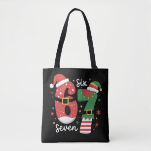 67 Meme Six Seven Tomte Jul Santa Hatt Tygkasse