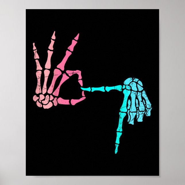 67 Meme Skeleton Drip Ice Cream 67 Baseball Lifest Poster (Framsidan)