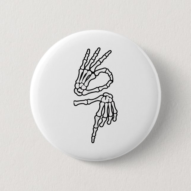 67 Meme Skeleton Hand 6 7 Halloween Six Seven _1  Knapp (Framsida)