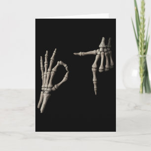 67 Meme skelett hand 6 7 Halloween Sex Sju Roligt Kort