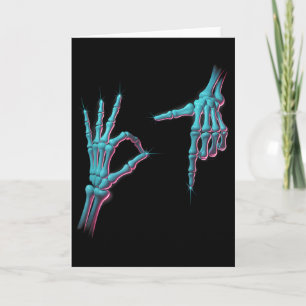 67 Meme Skelett Hand 6 7 Halloween Sex Sju Roligt Kort