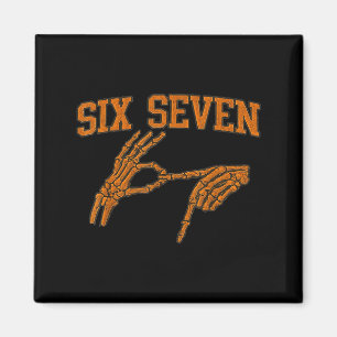 67 Meme Skelett Hand Halloween Spökar 6 7 Sex Se Magnet