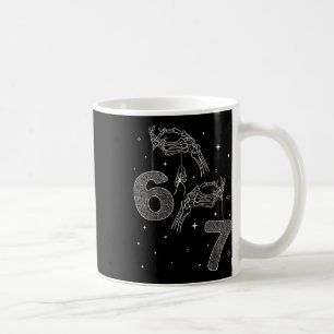 67 Meme Skelett Hand Rolig Halloween Sex Sju Te Kaffemugg