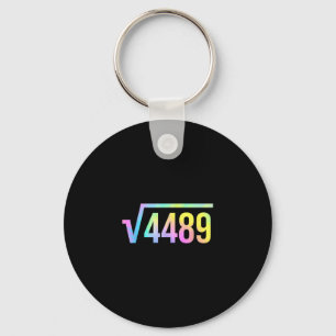 67 Meme Slang Tie Dye Rolig Kvadratrot 4489 Matema Nyckelring