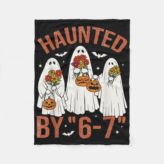 67 Meme Söt Boo Halloween Kostym Häxor  Fleecefilt (Framsidan)