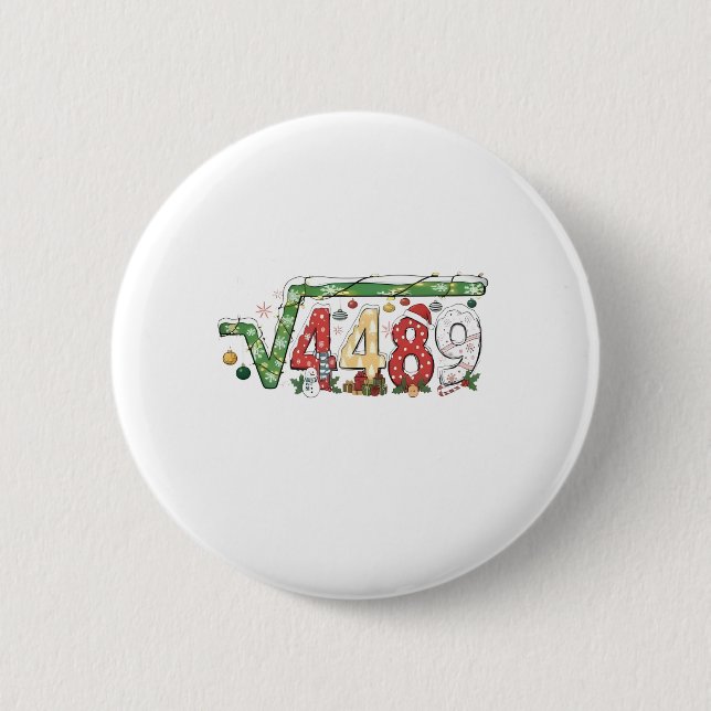 67 Meme Square Root 4489 Six Seven Math Christmas Knapp (Framsida)