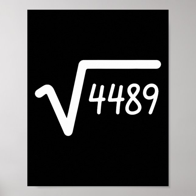 67 Meme Square Root Of 4489 Six Seven  Poster (Framsidan)