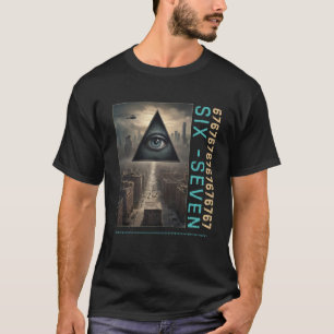 67 Meme T-shirt Dystopisk Urban Gen Z Slang