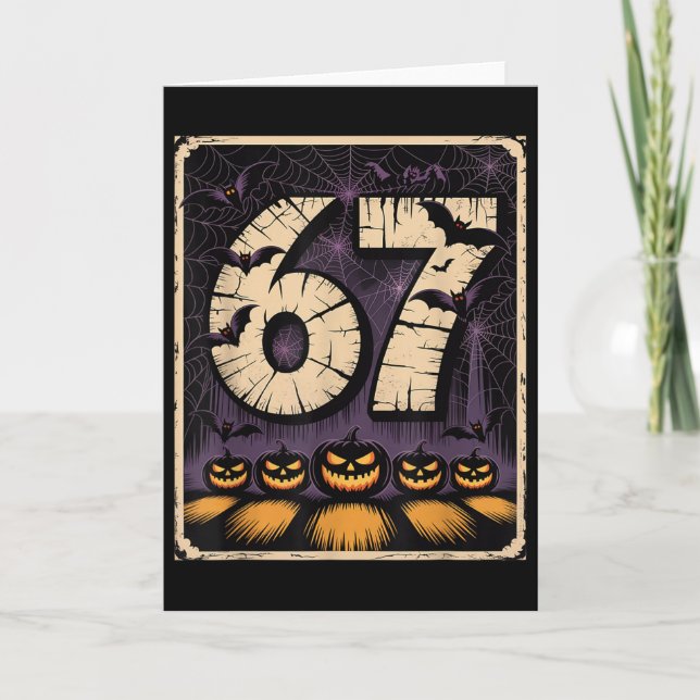 67 Meme T-shirt  Kort (Framsida)