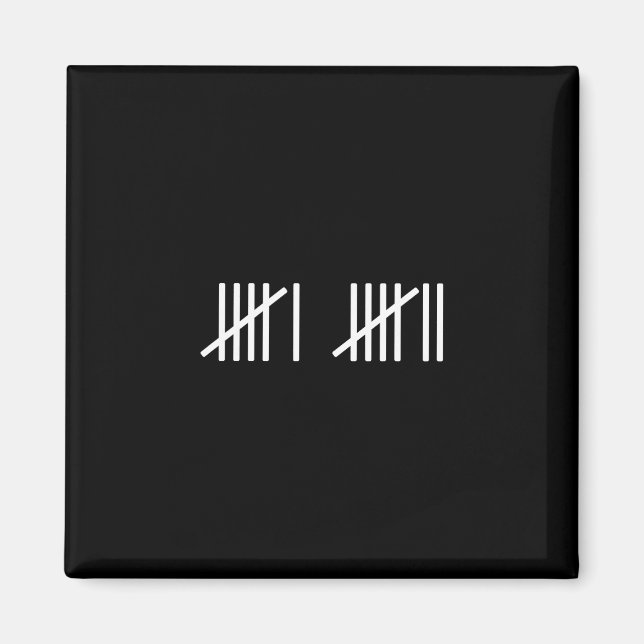 67 Meme Tally Märken Räkning Slang 6 7 Brainrot Mi Magnet (Framsidan)