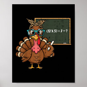 67 Meme Thanksgiving Kalkon Rolig 6 7 Lärare Män Poster