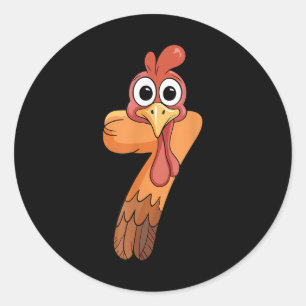67 Meme Thanksgiving Turkey Day Rolig Matchande Du Runt Klistermärke