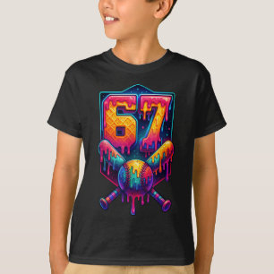 67 Meme Trendig Baseball Rolig Nummer 67 Spelare S T Shirt