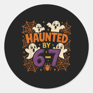 67 Meme Trendig Halloween Rolig Sex Sju Gen Alpha Runt Klistermärke