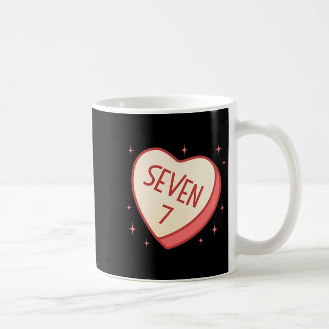 67 Meme Valentines Day Candy Heart Six Seven Match Kaffemugg (Höger)