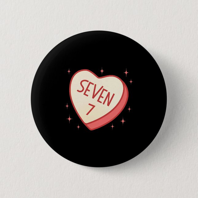 67 Meme Valentines Day Candy Heart Six Seven Match Knapp (Framsida)