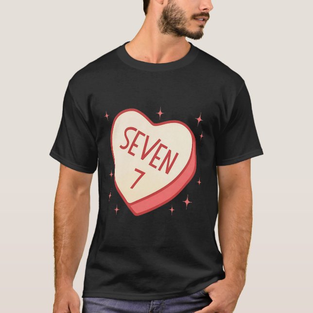 67 Meme Valentines Day Candy Heart Six Seven Match T Shirt (Framsida)
