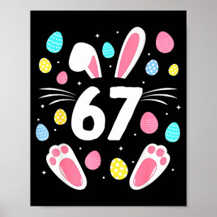 67 Memoji 6 7 Sex Sju Påskharen Barn Pojkar Flicko Poster