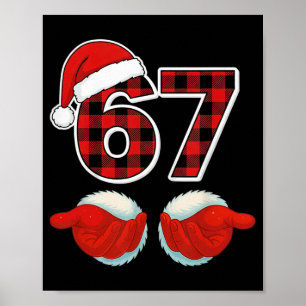 67 Memoji Roliga jul röda Plaid Xmas Pyjamas Sla Poster