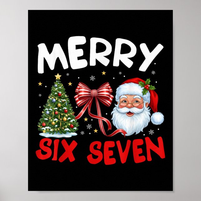 67 Merry Six Seven Santa Coquette Rolig Chris Poster (Framsidan)
