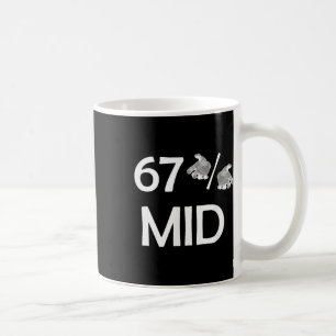 67% Mid Meme händer Rolig Internettrend 6-7 Sex Sj Kaffemugg