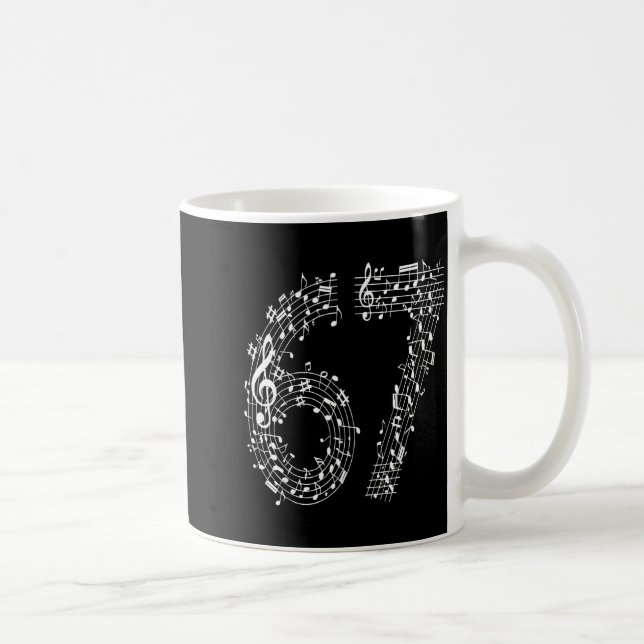 67 Music Meme Six Seven Music Teacher Musician  Kaffemugg (Höger)