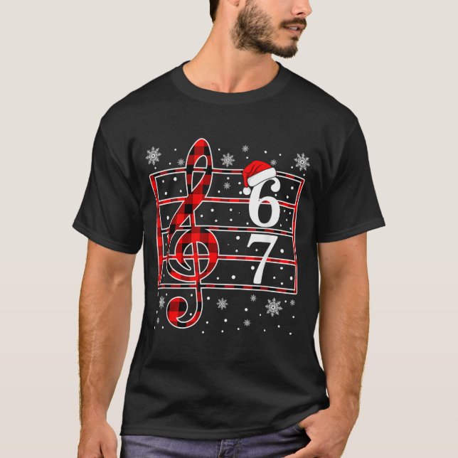 67 Music Meme Slang Musician Santa Music Teacher C T Shirt (Framsida)