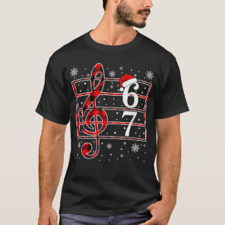 67 Music Meme Slang Musician Santa Musiceacher Chr T Shirt