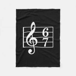 67 Musik Meme Slang Musiker Barn Rolig Musik Lärar Fleecefilt