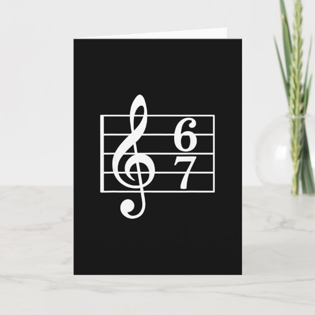 67 Musik Meme Slang Musiker Barn Rollig Musiklärar Kort (Framsida)