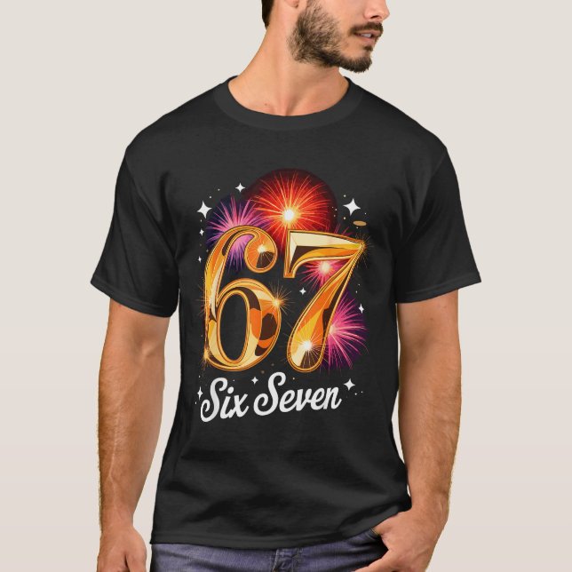 67 New Years Eve Party Pajama Shirt 6 7 Meme 67 20 T Shirt (Framsida)