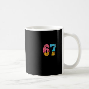 67 Number Six Seven Alpha Slang Glass Strömmar Rol Kaffemugg