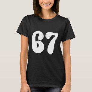 67 Nummer Sex Sju Roligt Meme Slang Tonåringar Bar T Shirt