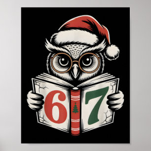 67 Nummer Uggla Jul Internet Meme Högtid  Poster