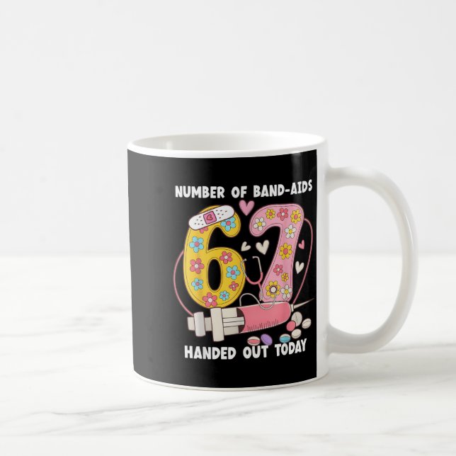67 Nurse Meme Funny Six Seven Nursing Medical Scho Kaffemugg (Höger)