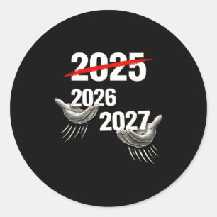 67 Nyårsafton 2026 Rolig Nyårsfest Sex Sju Meme 6 Runt Klistermärke