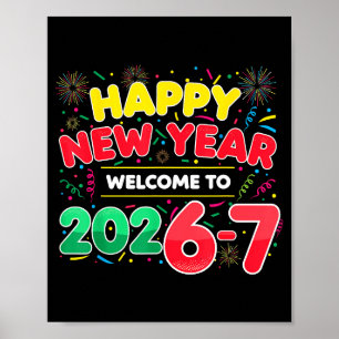 67 Nyårsafton, Humor Gott Nytt År 2026-7 Kul Poster