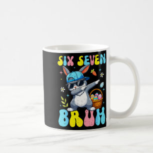 67 Påskdag Kanin Sex Sju Bruh Dabbing Kanin Kaffemugg
