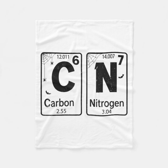 67 Periodic Table Halloween Costume Mad Scientist  Fleecefilt (Framsidan)